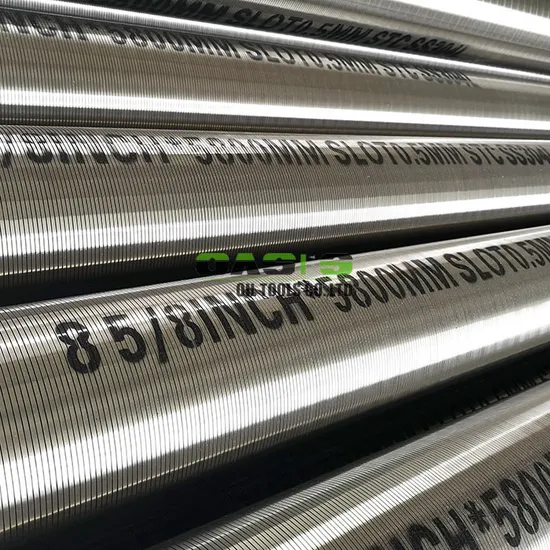 AISI 304L 316L Wedge Wire Continuous Slot Water Well Screen for Drilling